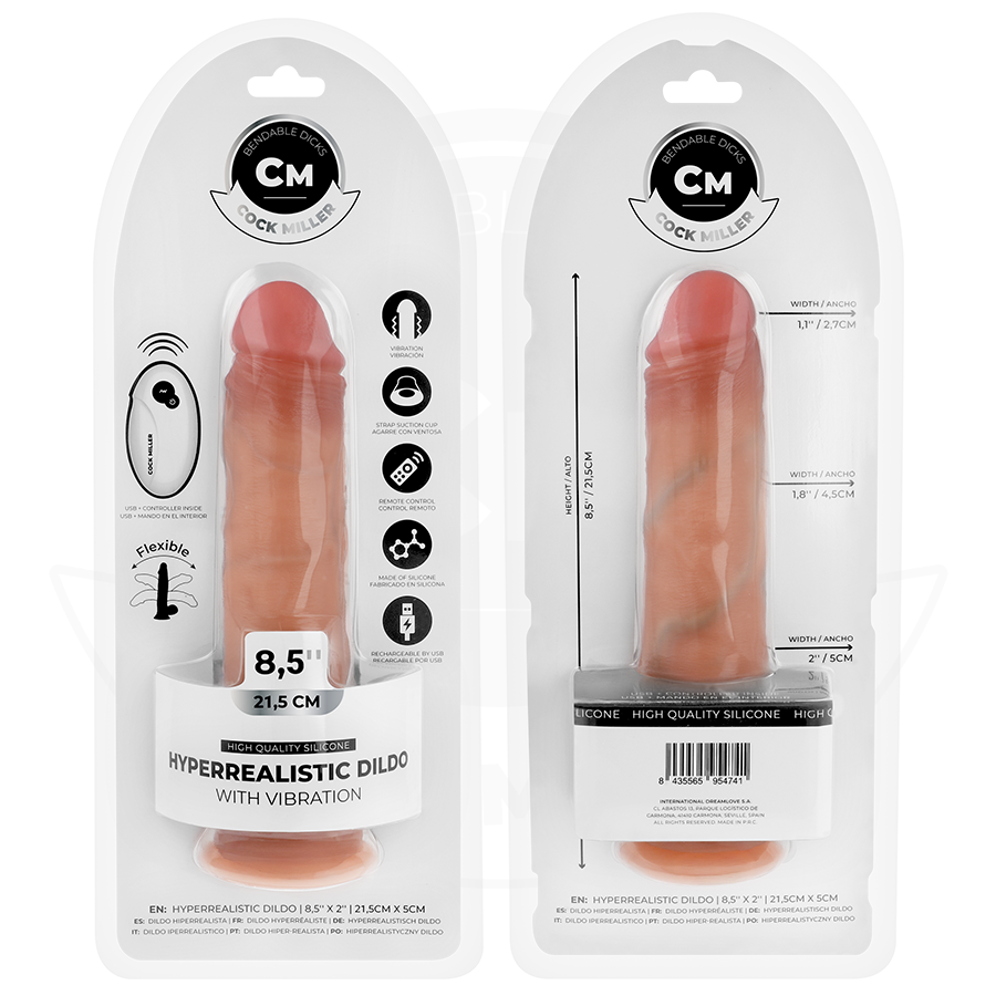 Cock miller - dildo hiperrealístico y vibración con control