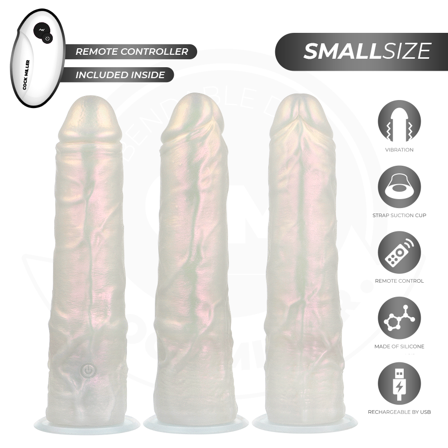 Cock miller - dildo silicona 19,5 cm luces y vibración