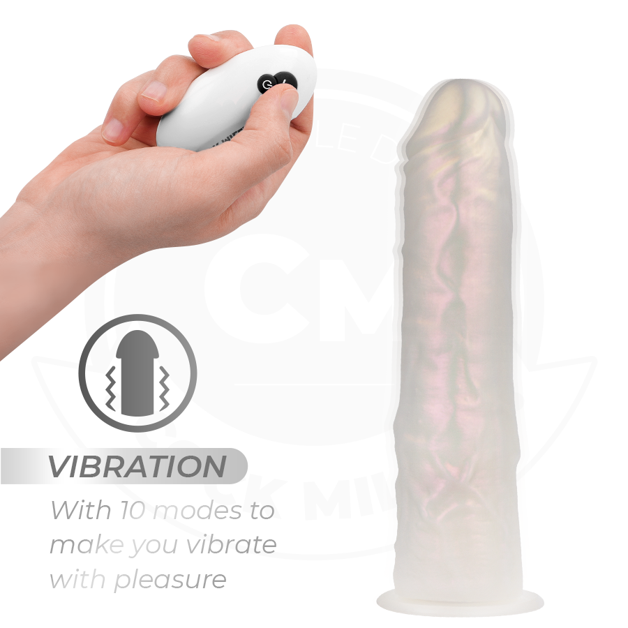Cock miller - dildo silicona 19,5 cm luces y vibración