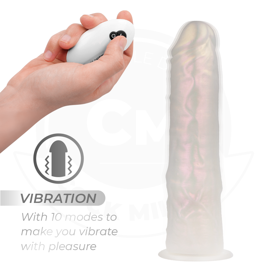 Cock miller - dildo silicona 20,5 cm luces y vibración