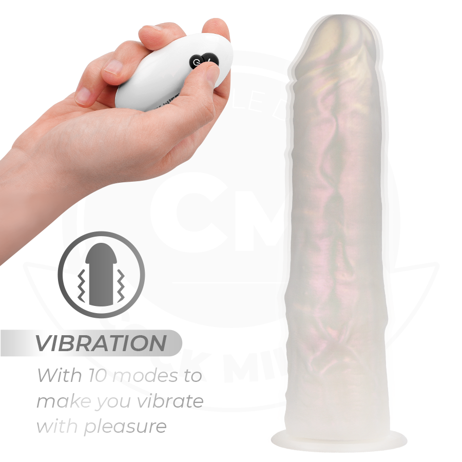 Cock miller - dildo silicona 21,5 cm luces y vibración