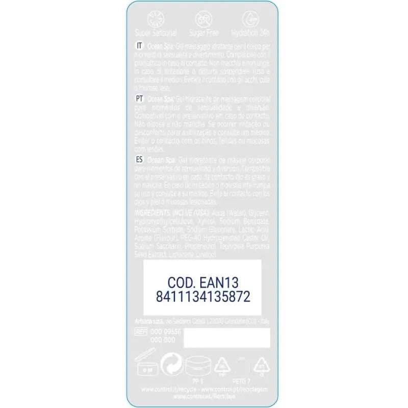 Control - 2 en 1 massage & pleasure mediterranean sea 200 ml