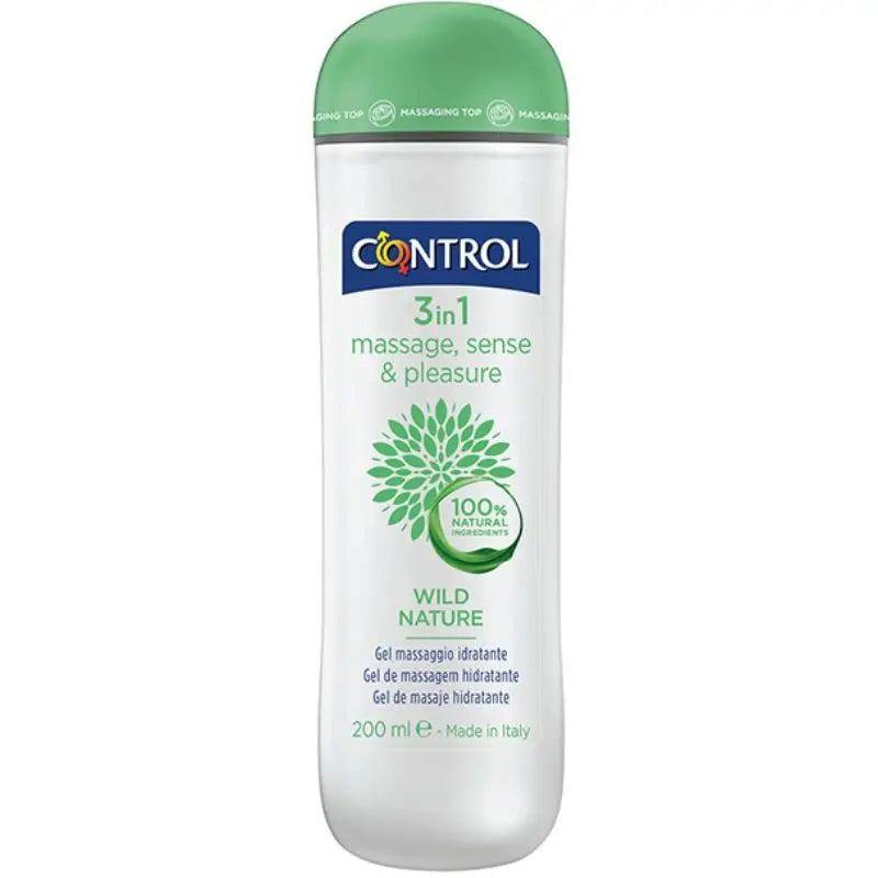 Control - wild nature gel masaje 3 en 1 200 ml