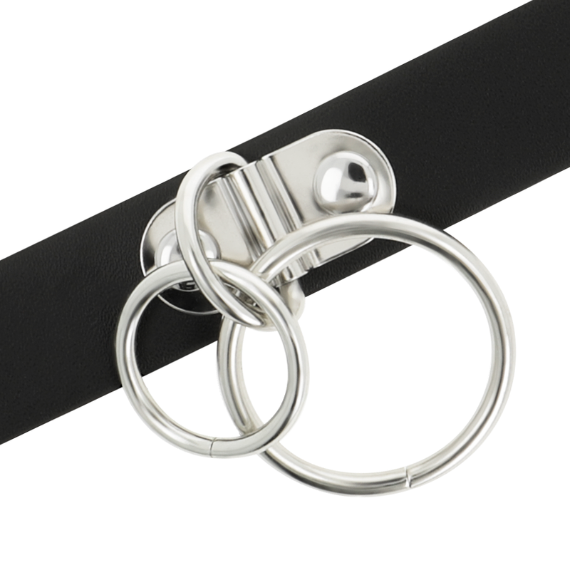 Coquette chic desire - choker cuero vegano doble anilla