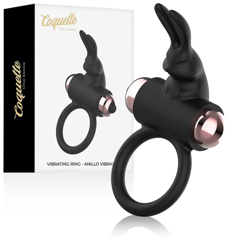 Coquette chic desire - cock ring anillo vibrador negro