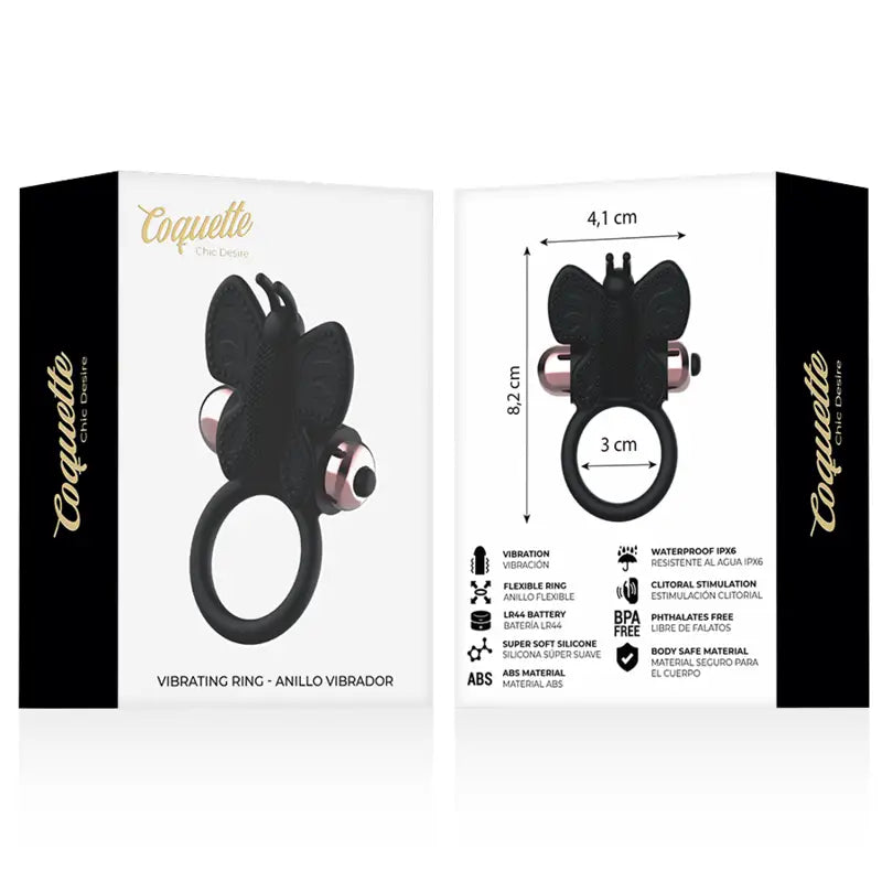 Coquette chic desire - cock ring butterfly anillo vibrador