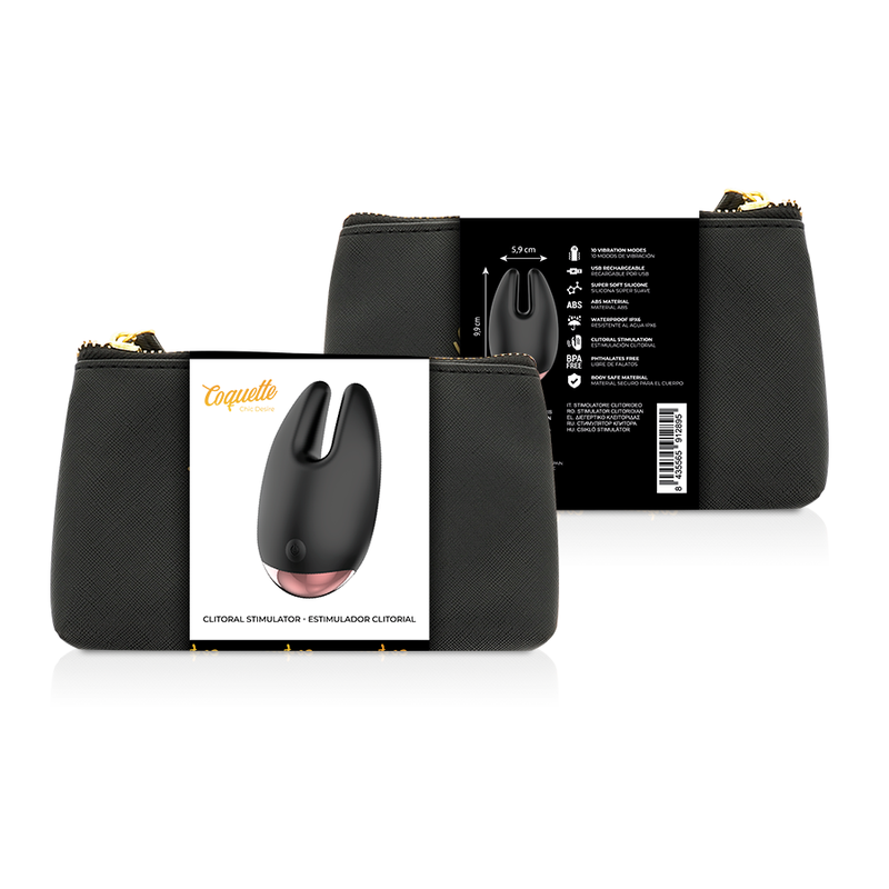 Coquette chic desire - estimulador clítoris negro / gold