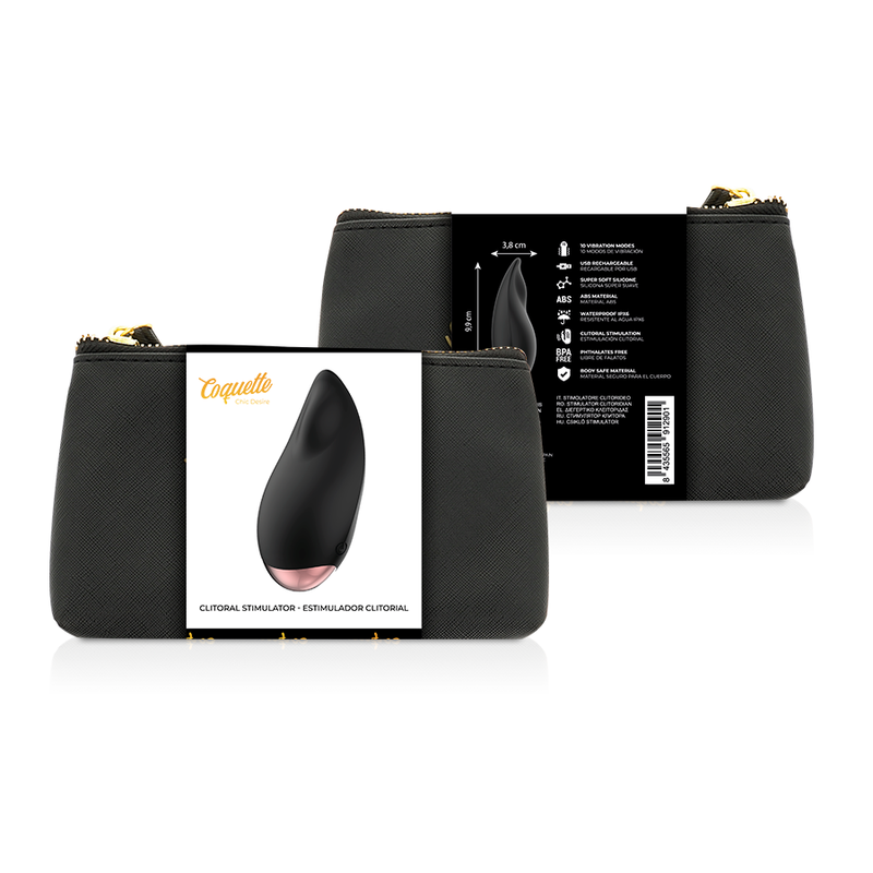 Coquette chic desire - estimulador clítoris negro / gold