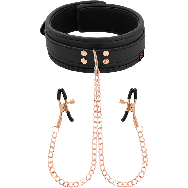 Coquette chic desire - fantasy collar con pinzas pezones