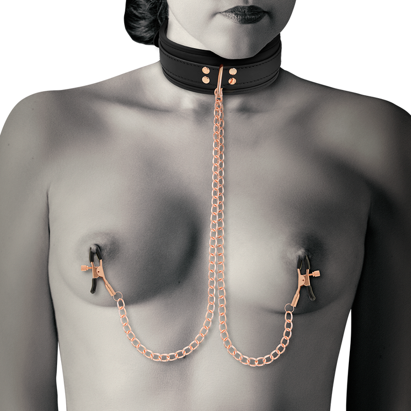 Coquette chic desire - fantasy collar con pinzas pezones