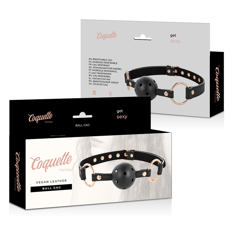 Coquette chic desire - fantasy mordaza transpirable cuero