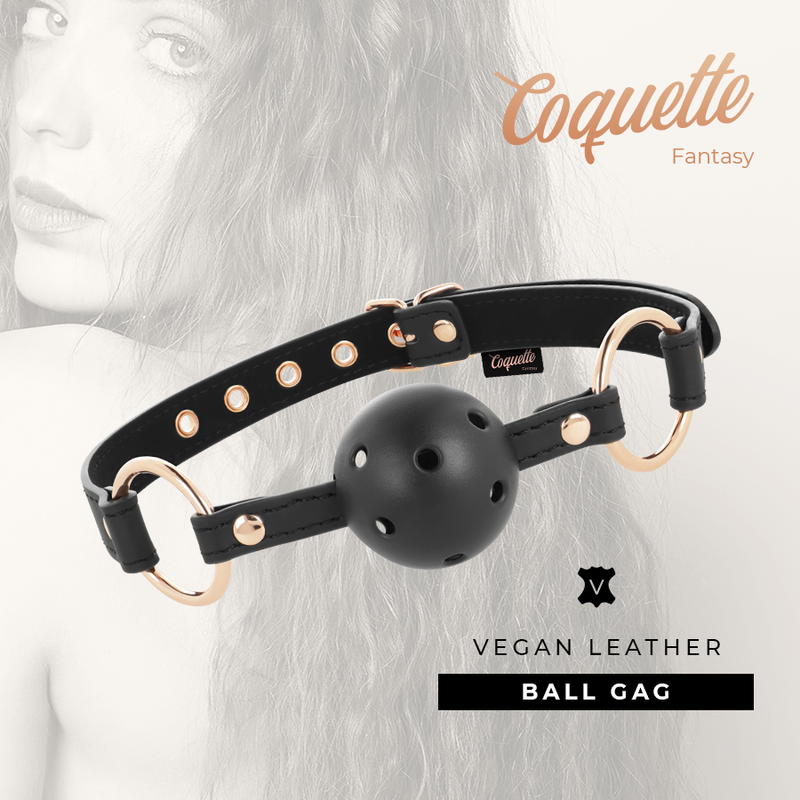 Coquette chic desire - fantasy mordaza transpirable cuero