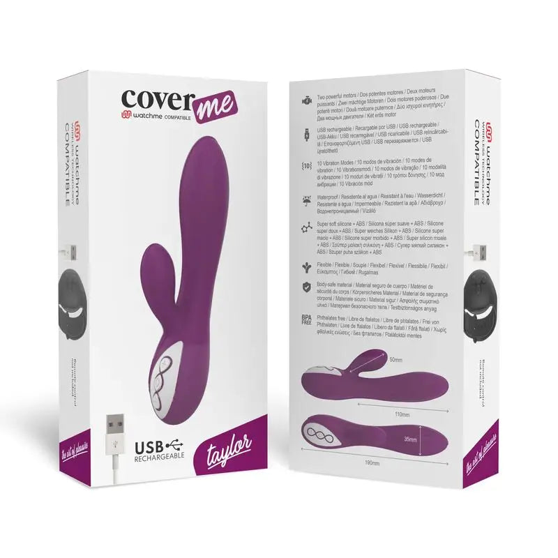 Coverme - taylor vibrador compatible con watchme wireless