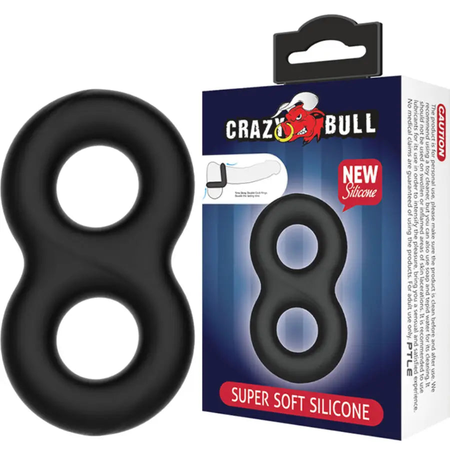 Crazy bull - anillo doble silicona infinity