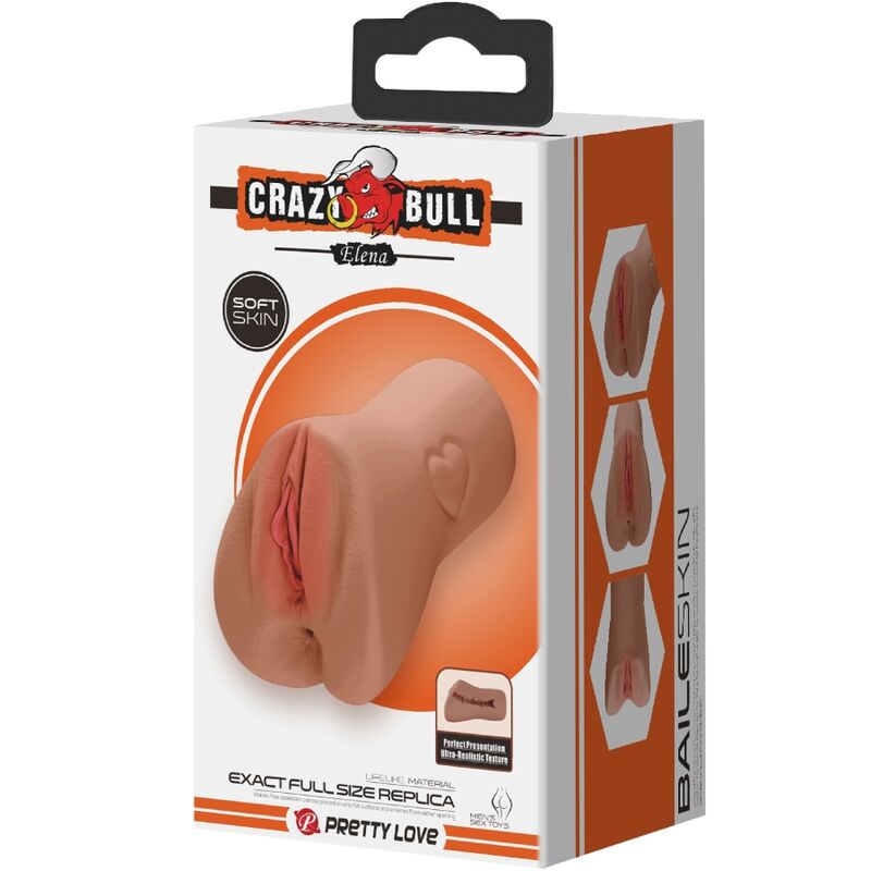 Crazy bull - scarlet vagina y ano diseño con un corazón