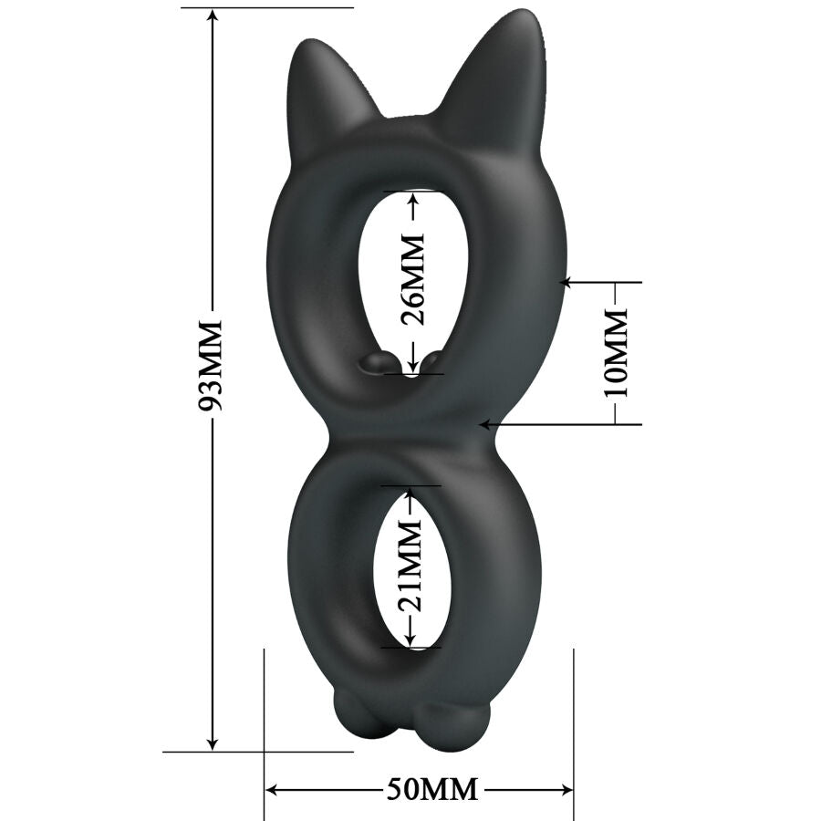 Crazy bull - toran anillo doble silicona modelo 20