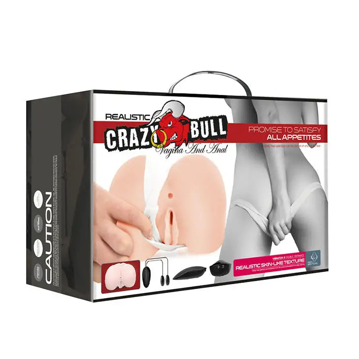 Crazy bull - vagina y ano realísticos con vibración