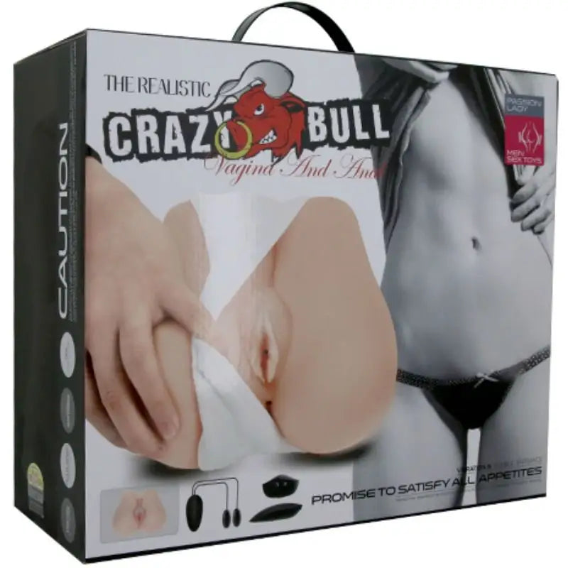 Crazy bull - vagina y ano realísticos con vibración
