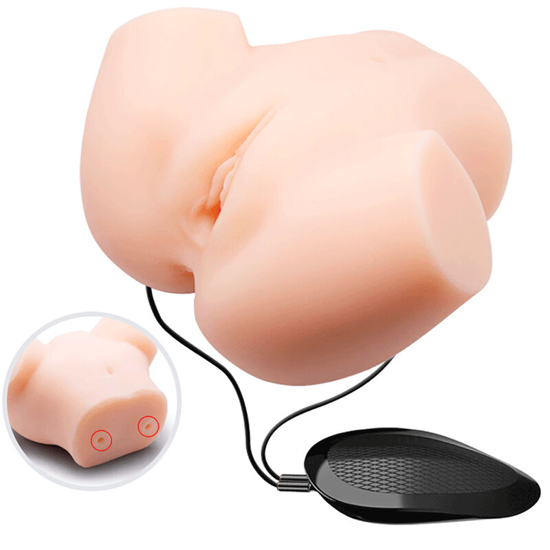 Crazy bull - vagina y ano realísticos doble vibración