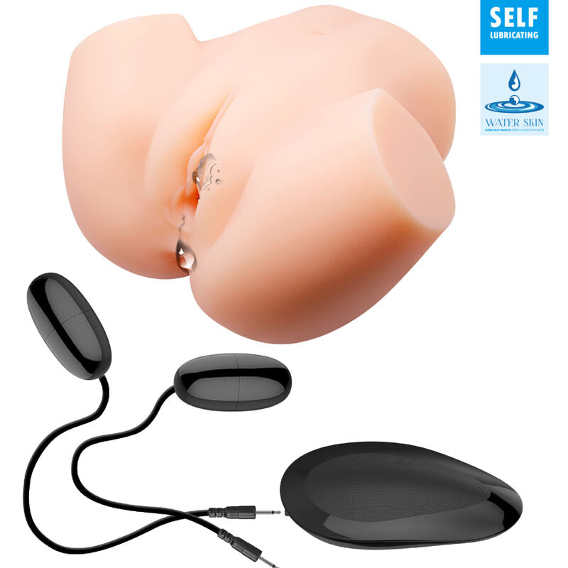 Crazy bull - vagina y ano realísticos doble vibración