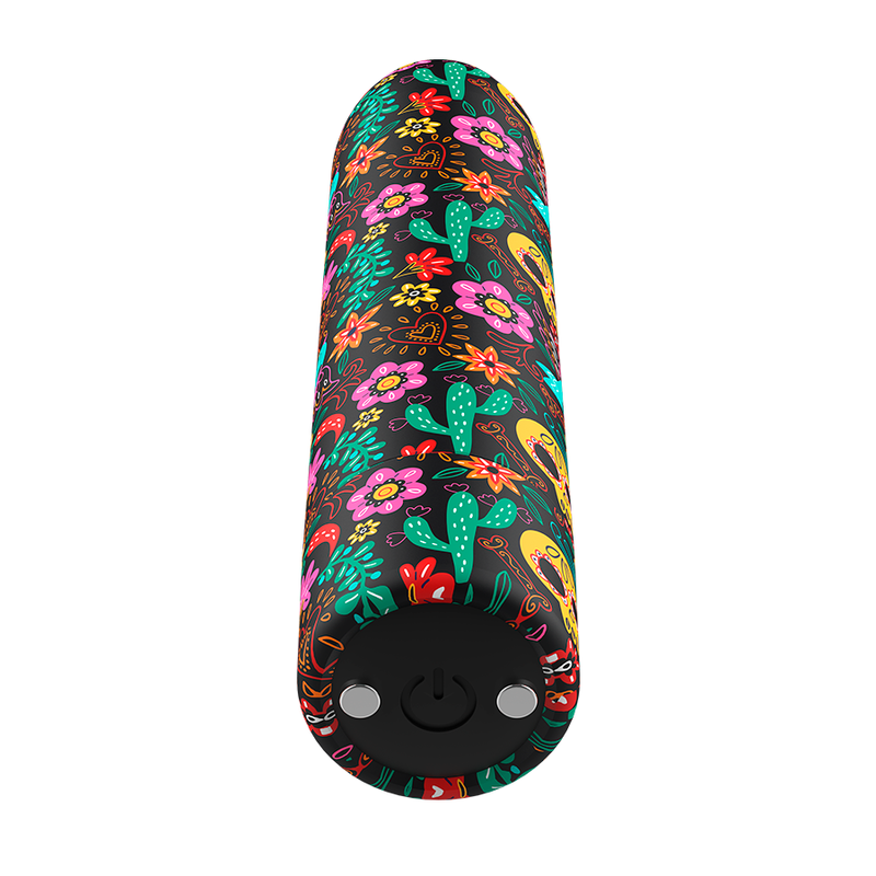Custom bullets - bala recargable skull 10 intensidades
