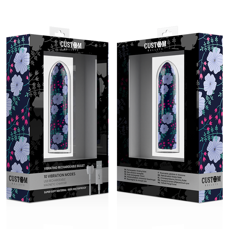 Custom bullets - bala recargable spring 10 intensidades