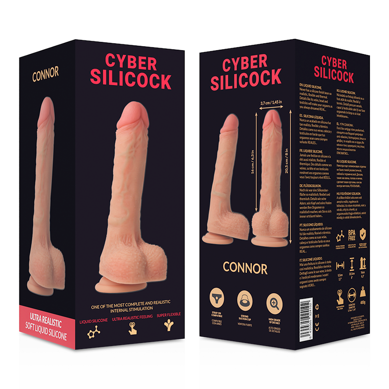 Cyber silicock - arnés silicona liquida connor 20.5 cm -o-