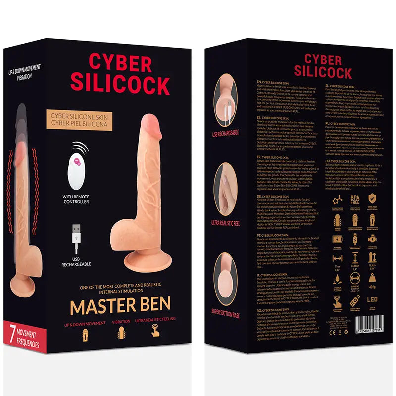 Cyber silicock - realístico control remoto master ben 23.88