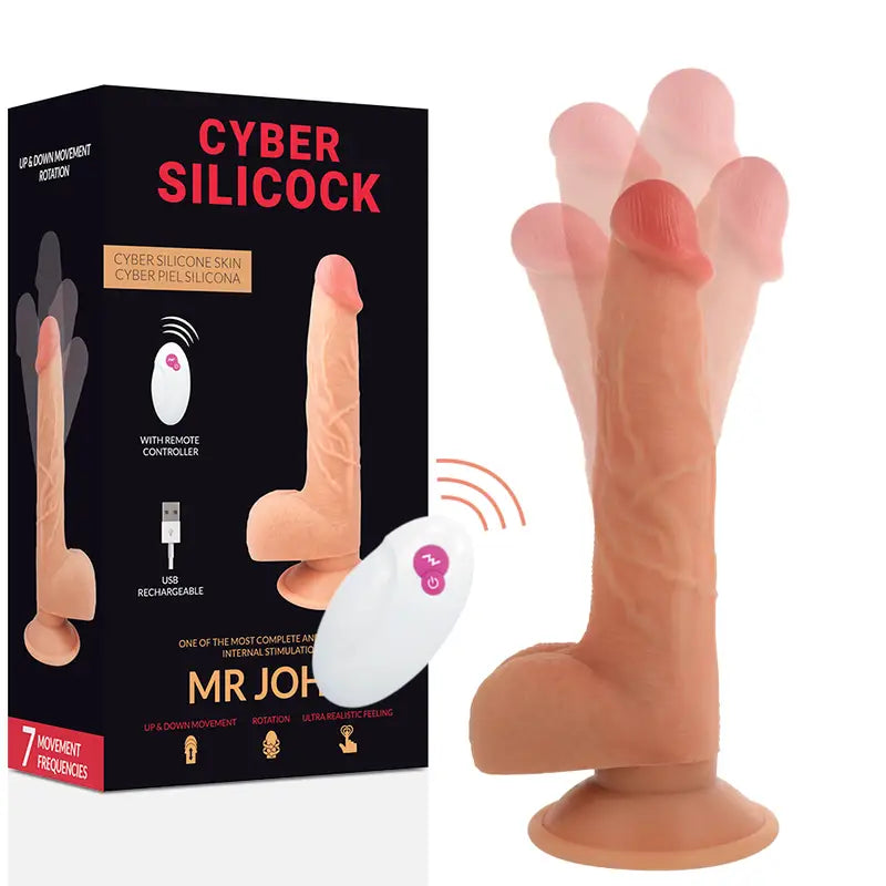 Cyber silicock - realístico control remoto mr john 23.88 cm