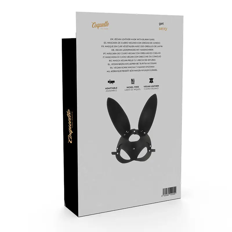 Coquette chic desire - mascara cuero vegano con orejas