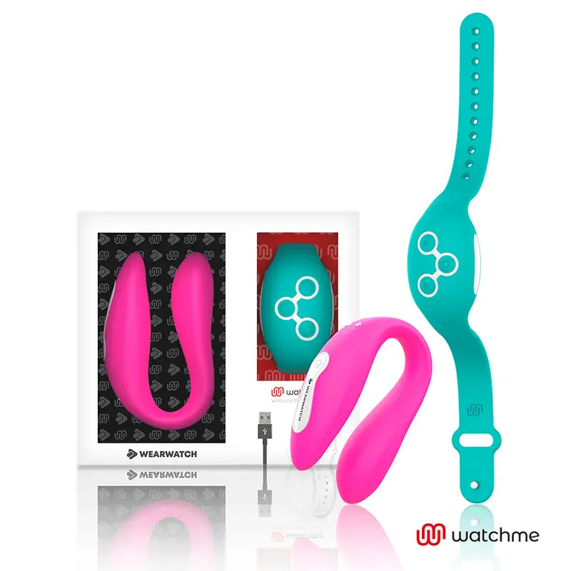 Wearwatch - vibrador dual technology watchme fucsia / agua