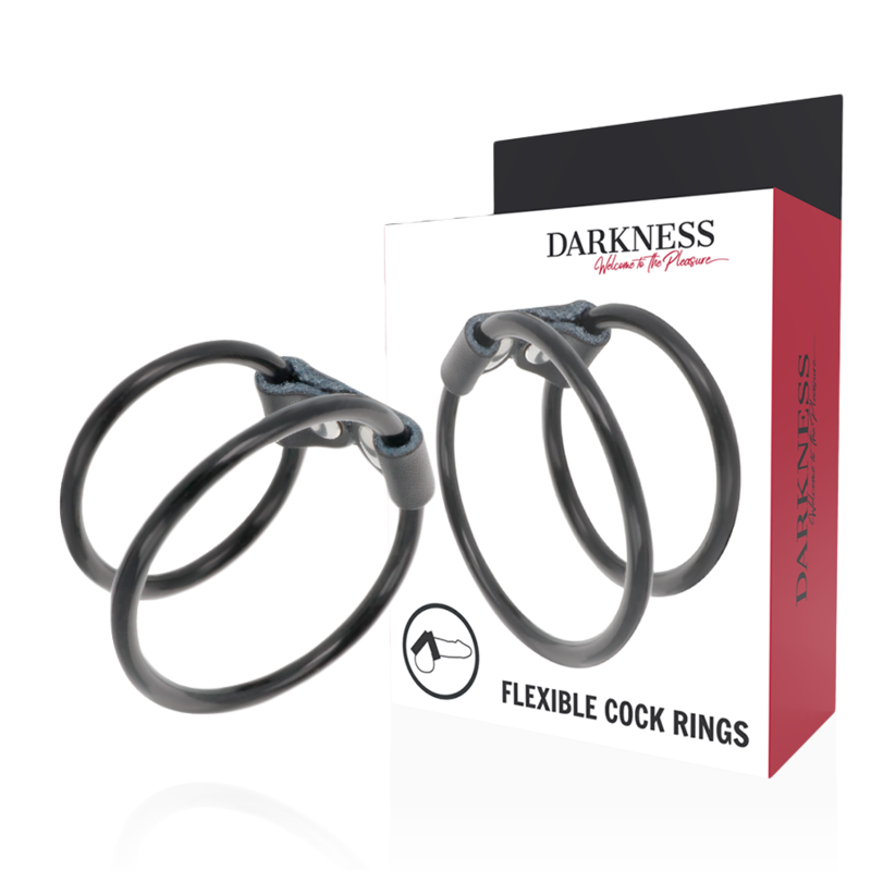 Darkness - anilla flexible doble para el pene