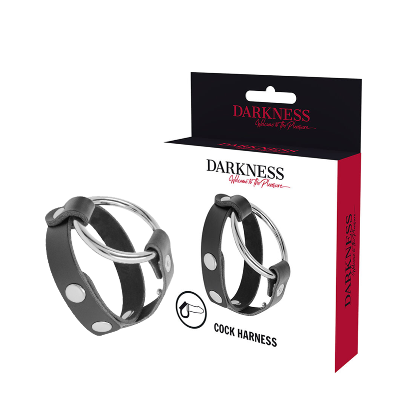 Darkness - anillo para pene y testículos bdsm