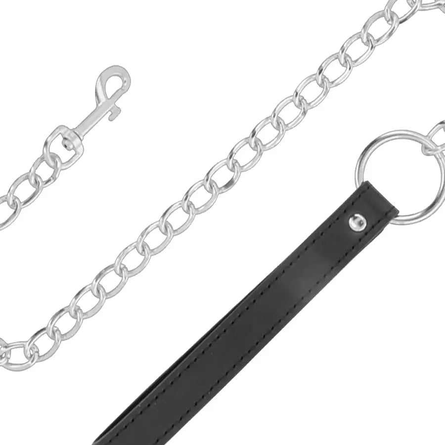 Darkness - collar con cadena soft leather