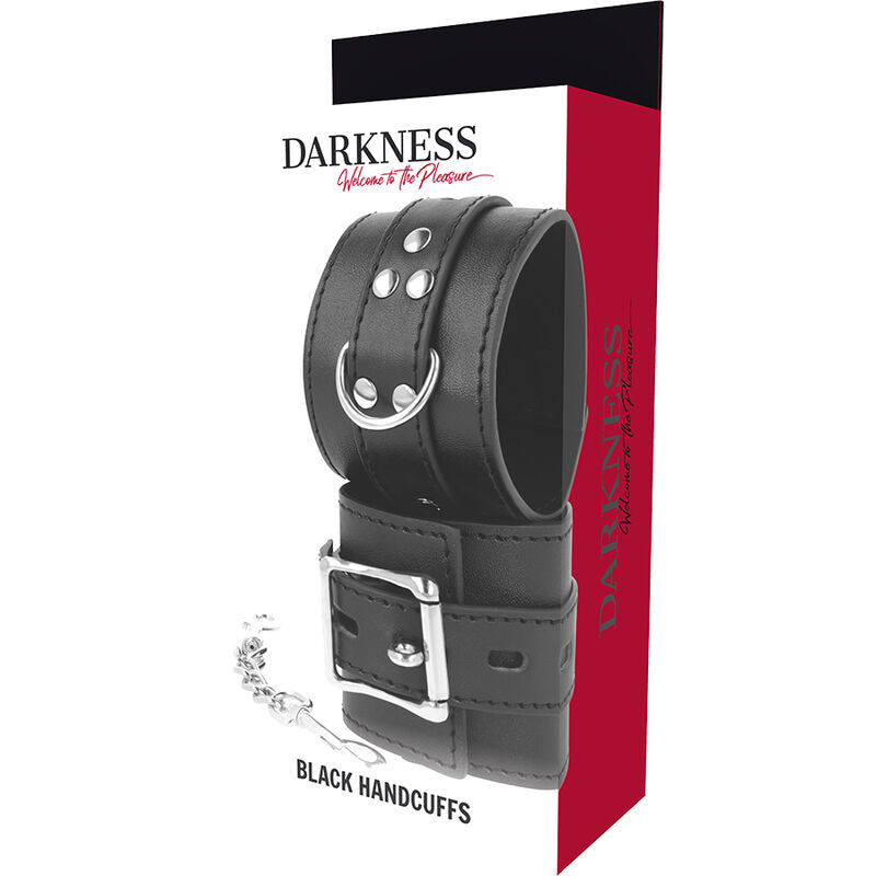 Darkness - esposas leather negro