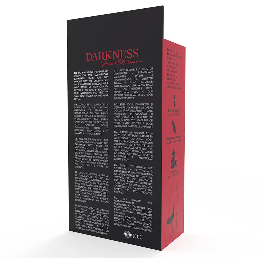 Darkness - plug anal silicona con cola blanca