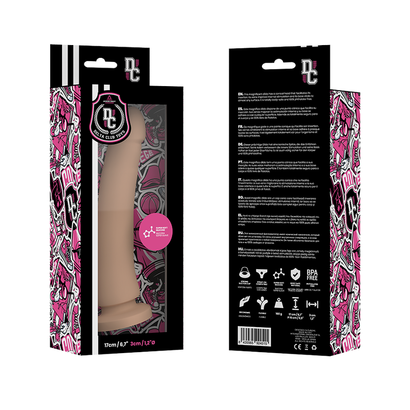 Delta club - dildo realista natural silicona medica 17 cm
