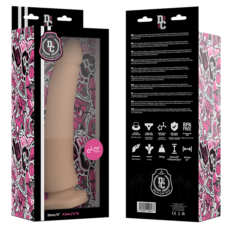 Delta club - dildo realista natural silicona medica 23 cm