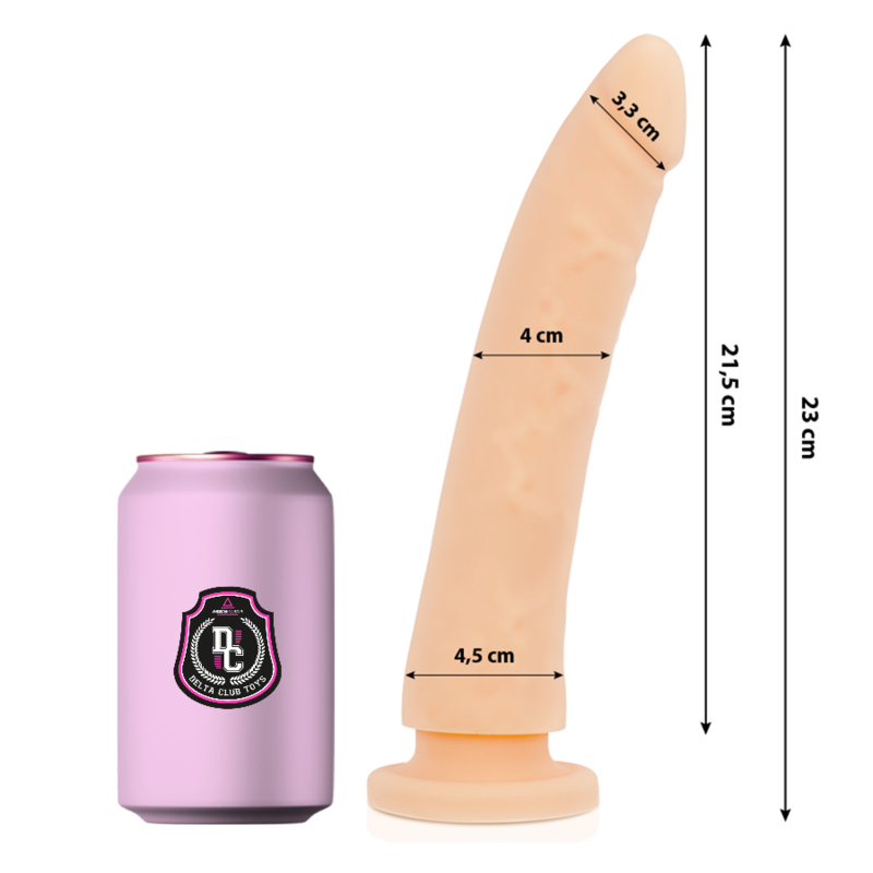 Delta club - dildo realista natural silicona medica 23 cm