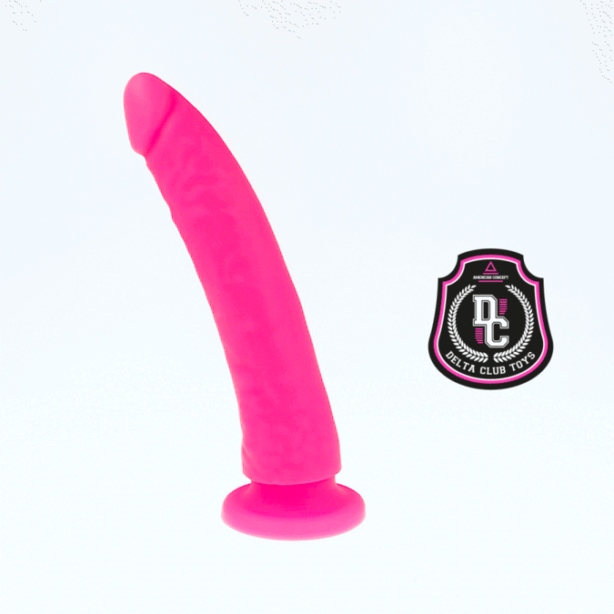 Delta club - dildo realista rosa silicona medica 20 cm -o-