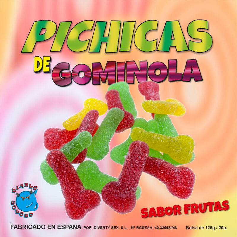 Diablo goloso - pichitas de gominola frutas con azucar