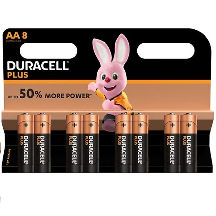 Duracell - plus power pila alcalina aa lr6 blister*8