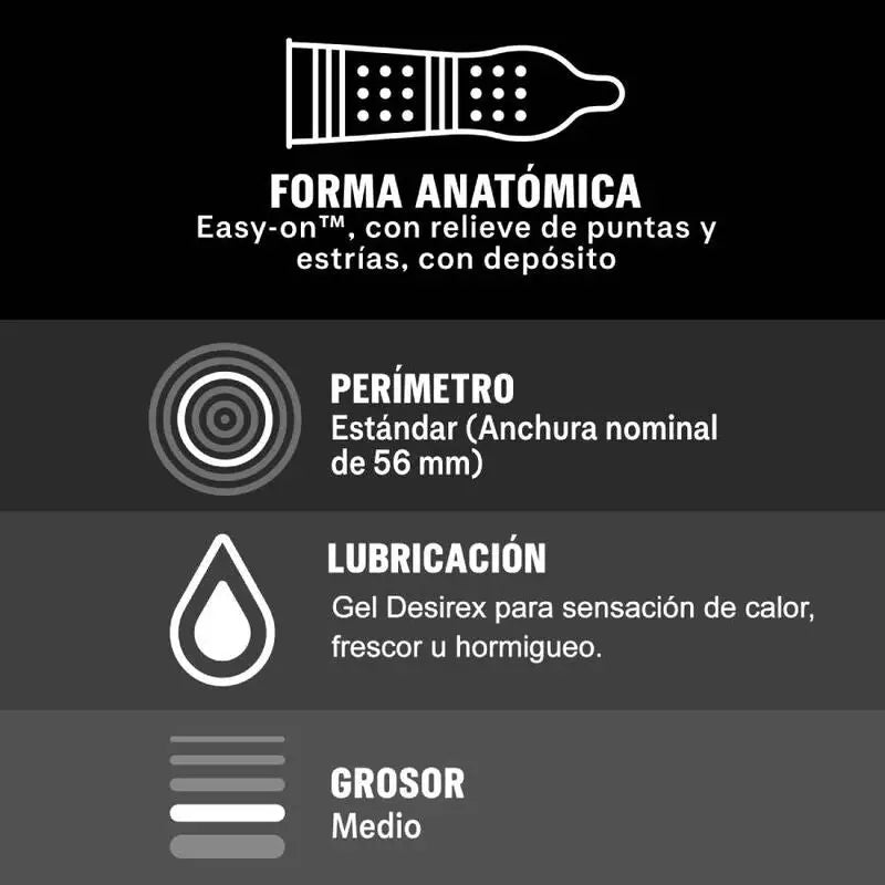 Durex - intense orgasmic 12 unidades