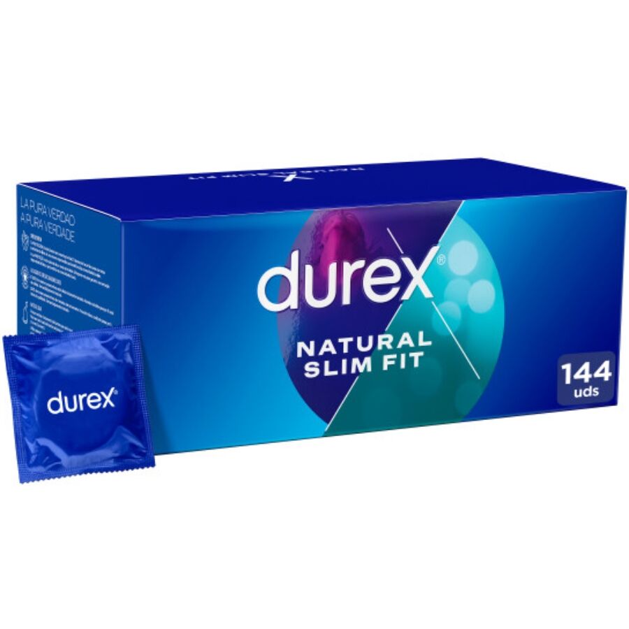 Durex - natural slim fit basic 144 unidades