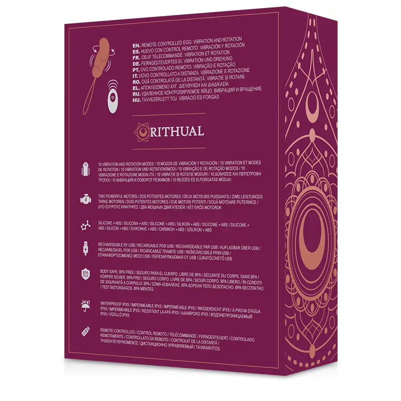 Rithual - esha huevo control remoto sistema rotación