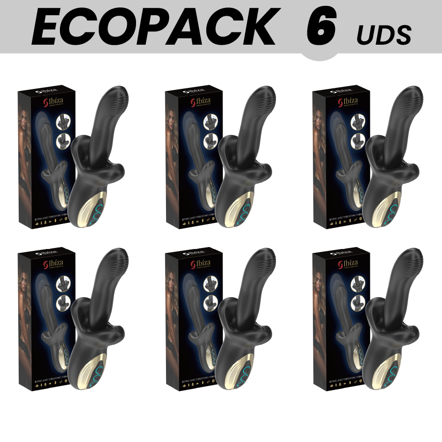 Ecopacks 6 uds - ibiza potente vibrador efecto thrusting