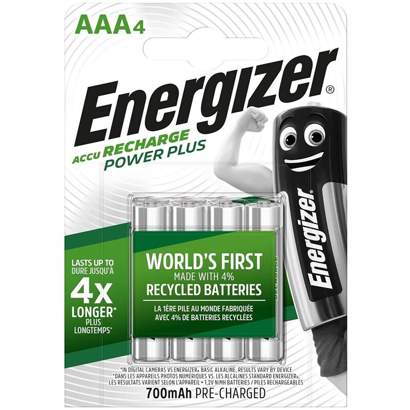 Energizer - pilas recargables aaa4 blister 4