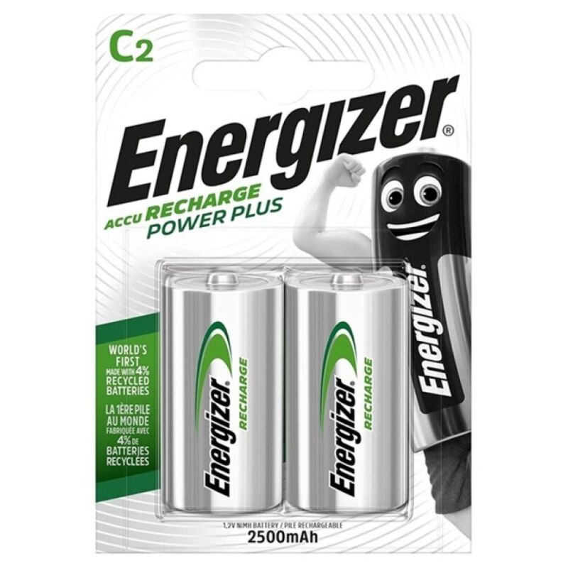 Energizer - power plus pila recargable hr14 c 2500mah