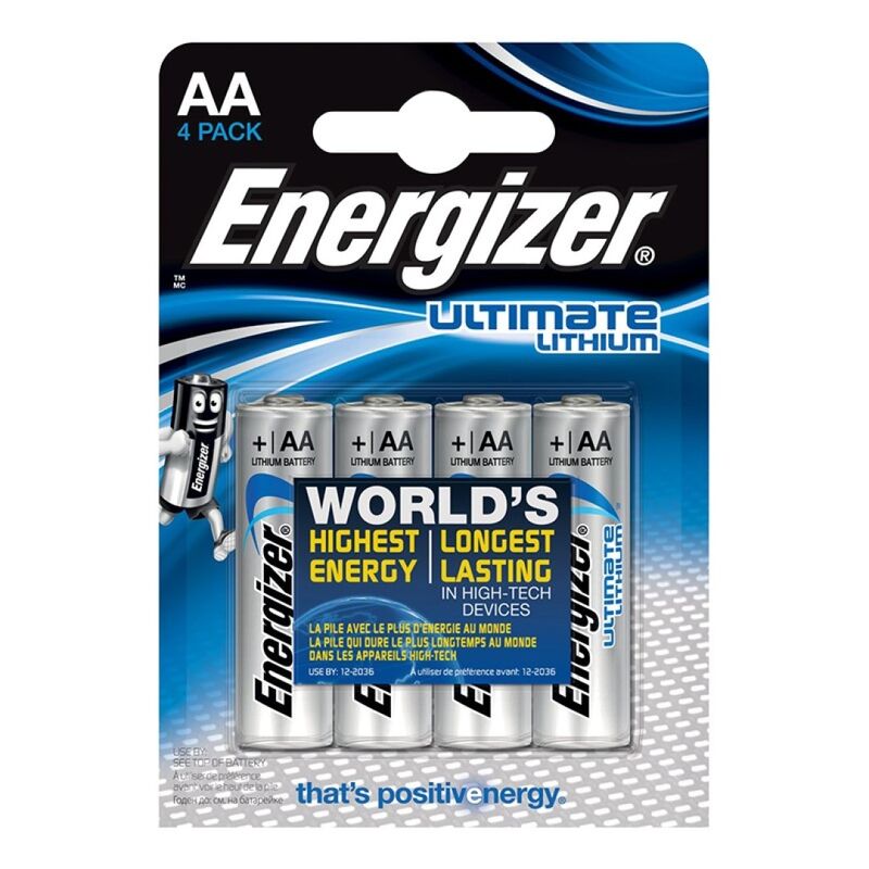Energizer - ultimate lithium pila litio aa l91 lr6 1,5v