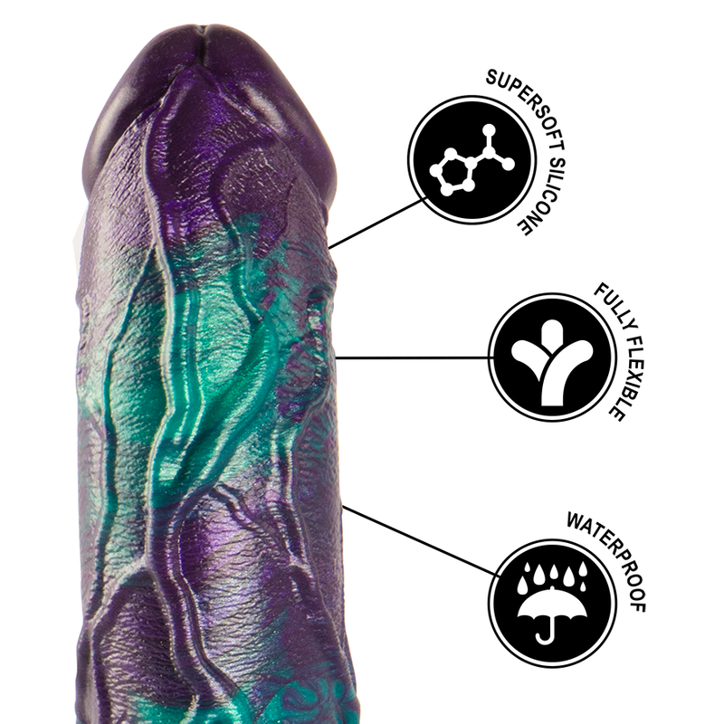 Epic - basilisk dildo doble placer escamoso tamaño grande